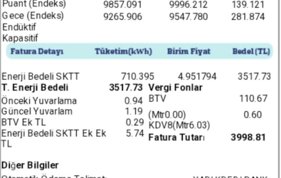 SKTT - Son Kaynak Tedarik Tarifesi ve Örnek Fatura