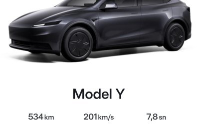 Tesla Model Y Standard Türkiye Fiyatı Belli Oldu