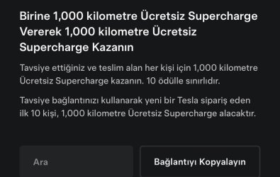 Tesla Tavsiye Et 1000km Ücretsiz Şarj Kazan