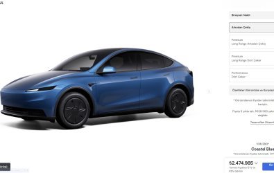 Tesla Model Y Standart Yeni Renk Seçeneği: Coastal Blue